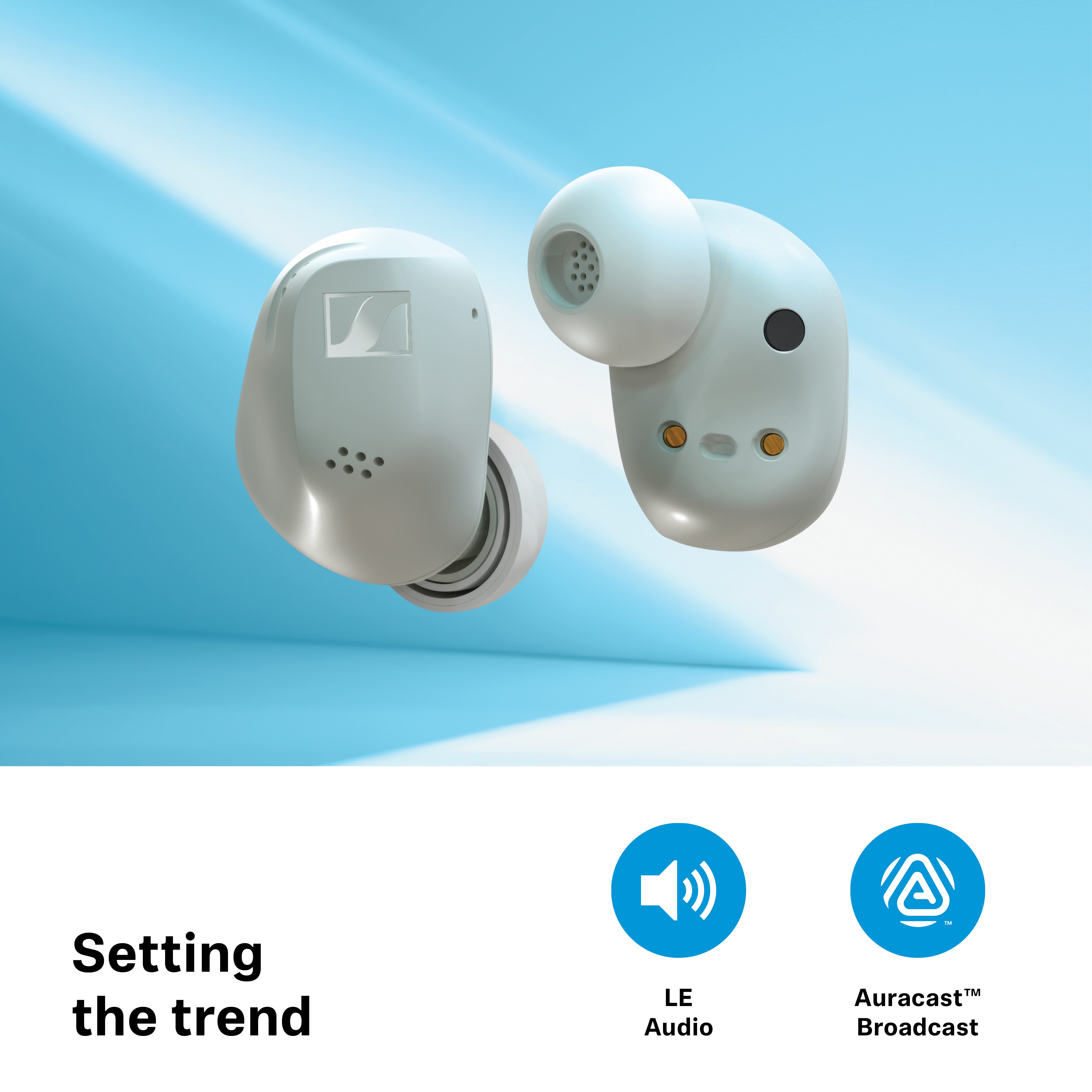 Sennheiser Accentum True Wireless White oordopjes