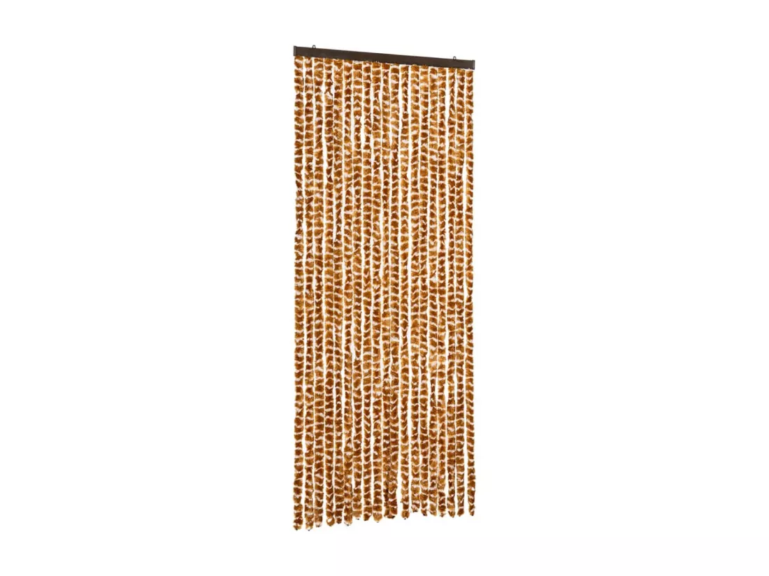 Moustiquaire Ocre et blanc 56x185 cm Chenille