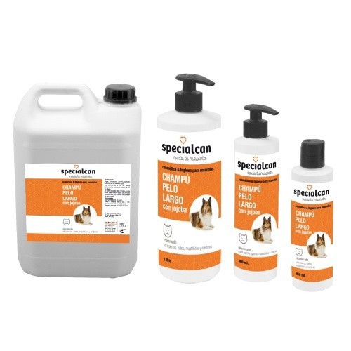 Shampoo para animais de estimação de pelo comprido, fragrância neutra.