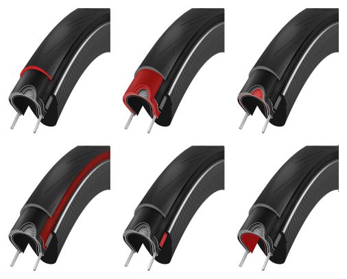 Pneu Route Vittoria RideArmor 700 mm Tubeless Ready Souple ArmorSkin Graphene   Silica 2C Compound