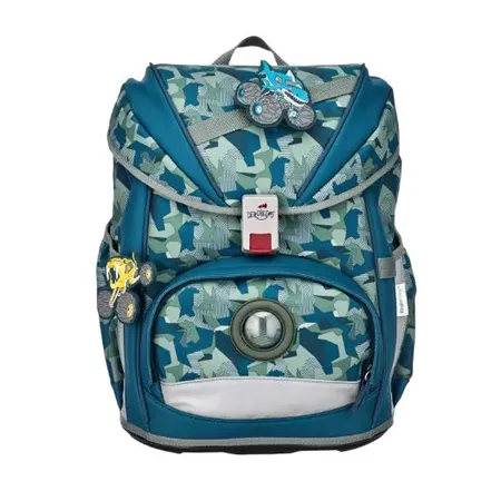 DerDieDas Schulrucksack-Set Ergoflex Monster Truck, 5-teilig