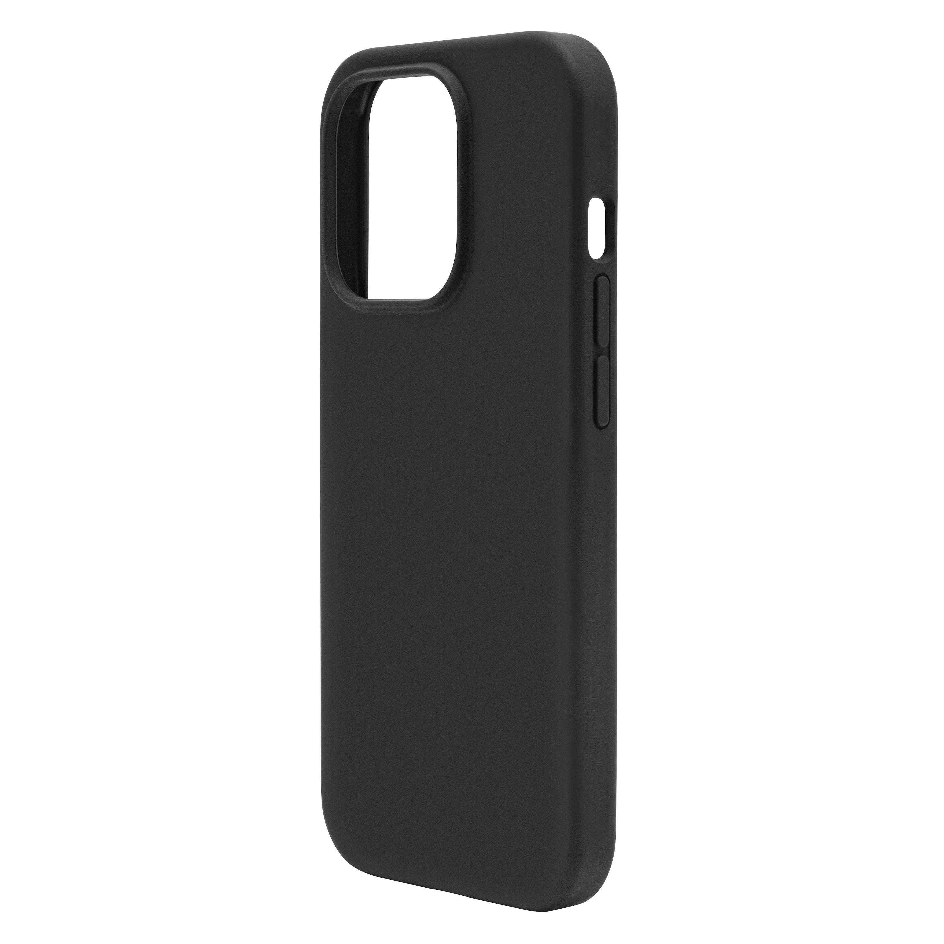 Linocell Rubber Case for iPhone 15 Pro Svart
