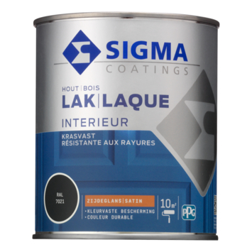 Sigma Interieur binnenlak zijdeglans RAL 7021 zwartgrijs 750 ml
