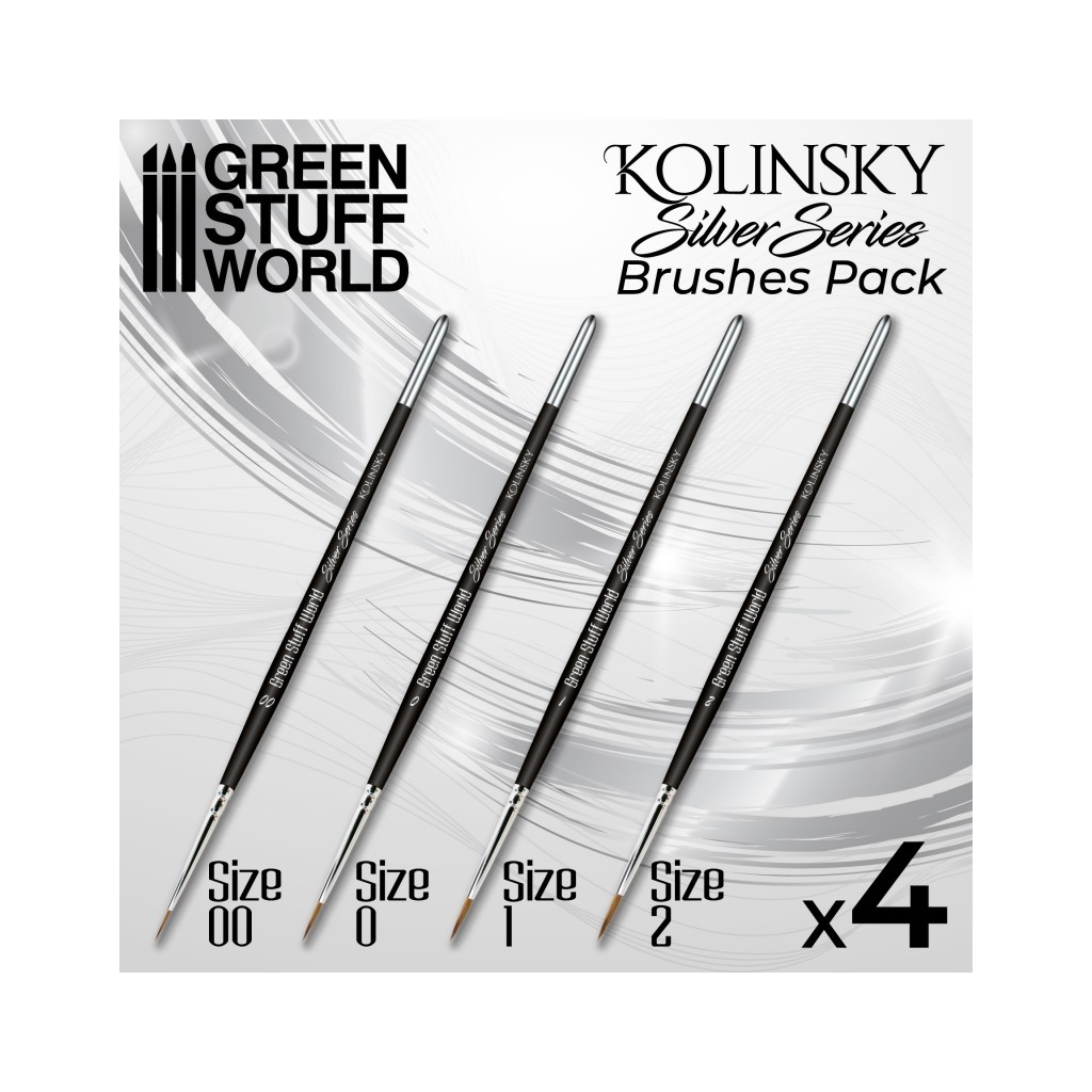 Silver Series : Set de Pinceaux Kolinsky
