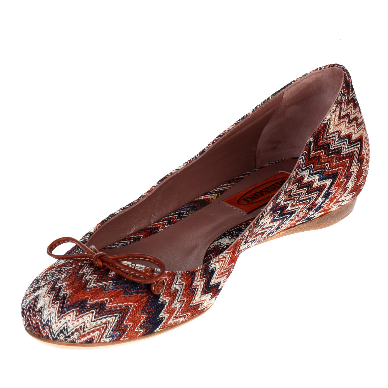 Missoni Ballerines en toile marron