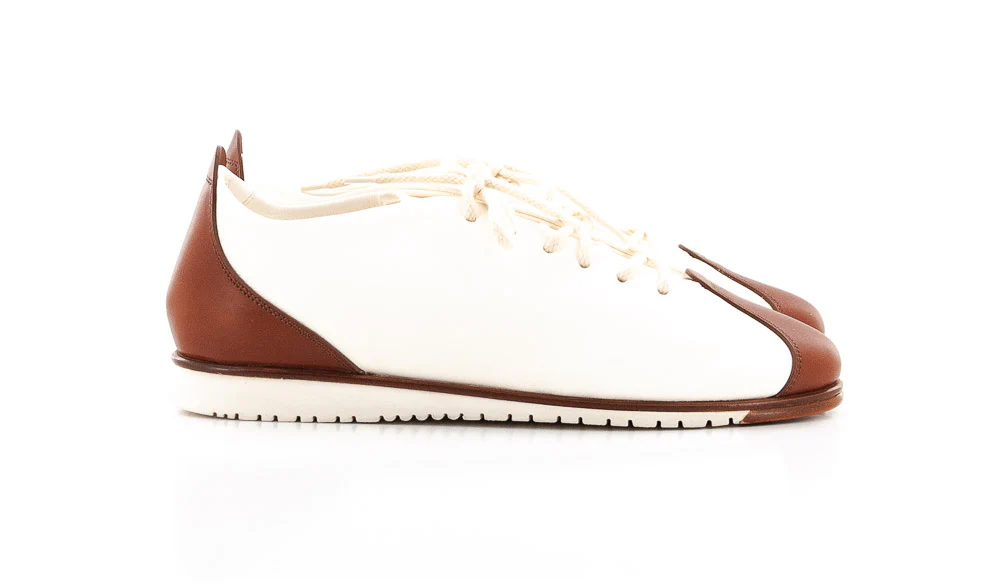 FRANCESCHETTI - BASKETS 2016 BLANC/COGNAC