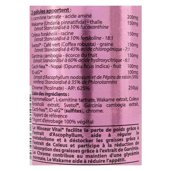 Vit'all+ Minceur Vital 30 gélules végétales