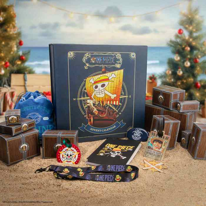 (28x28cm) Deluxe Adventskalender Geschenk Weihnachts Kalender Lizenziert (CR2093) - One Piece