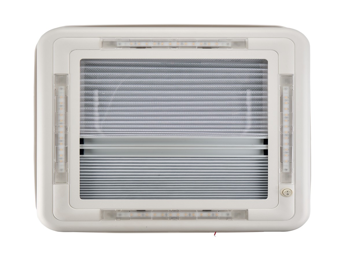 AOYI Skylight LED 40x40 cm dakluik met permanente ventilatie