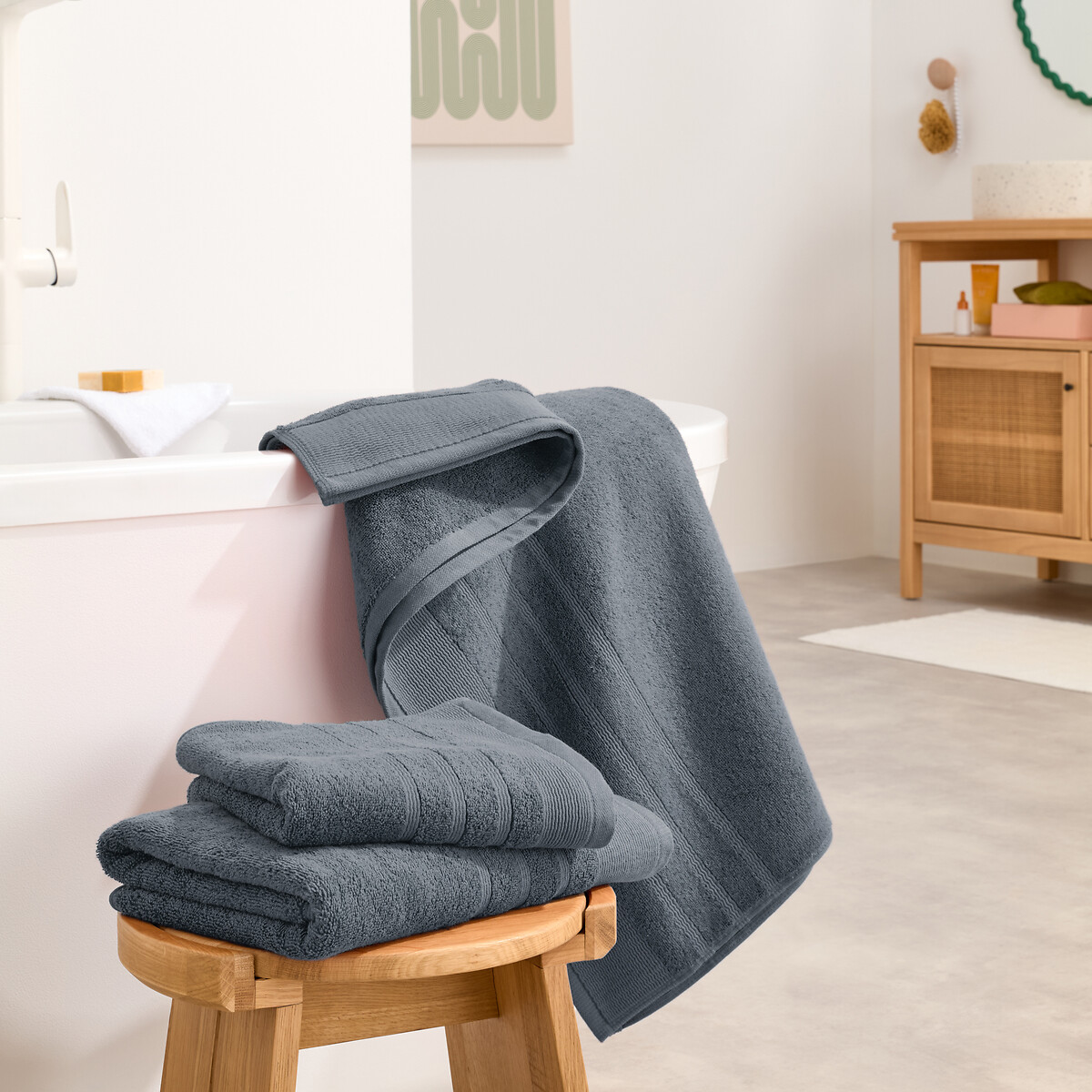 LA REDOUTE INTERIEURS<br>Toalha atoalhada Bouclette 600 g/m², Zavara