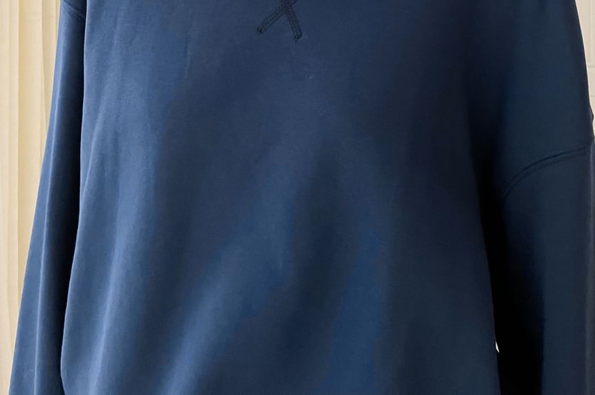 DIYI - Effen sweatshirt met boothals