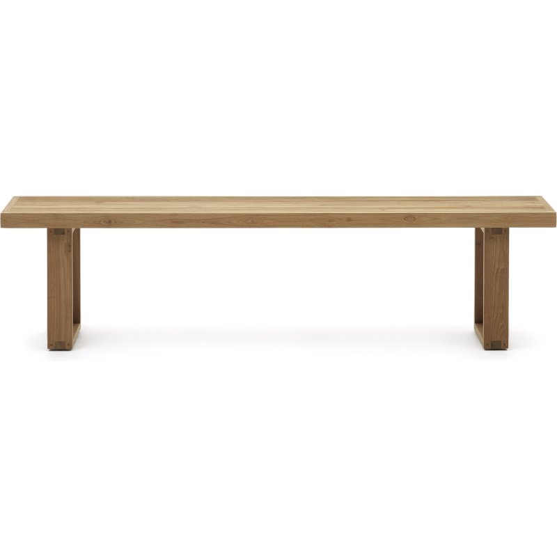Banc Canadell - bois de teck massif recyclé - L 210 x P 35 X H 41cm