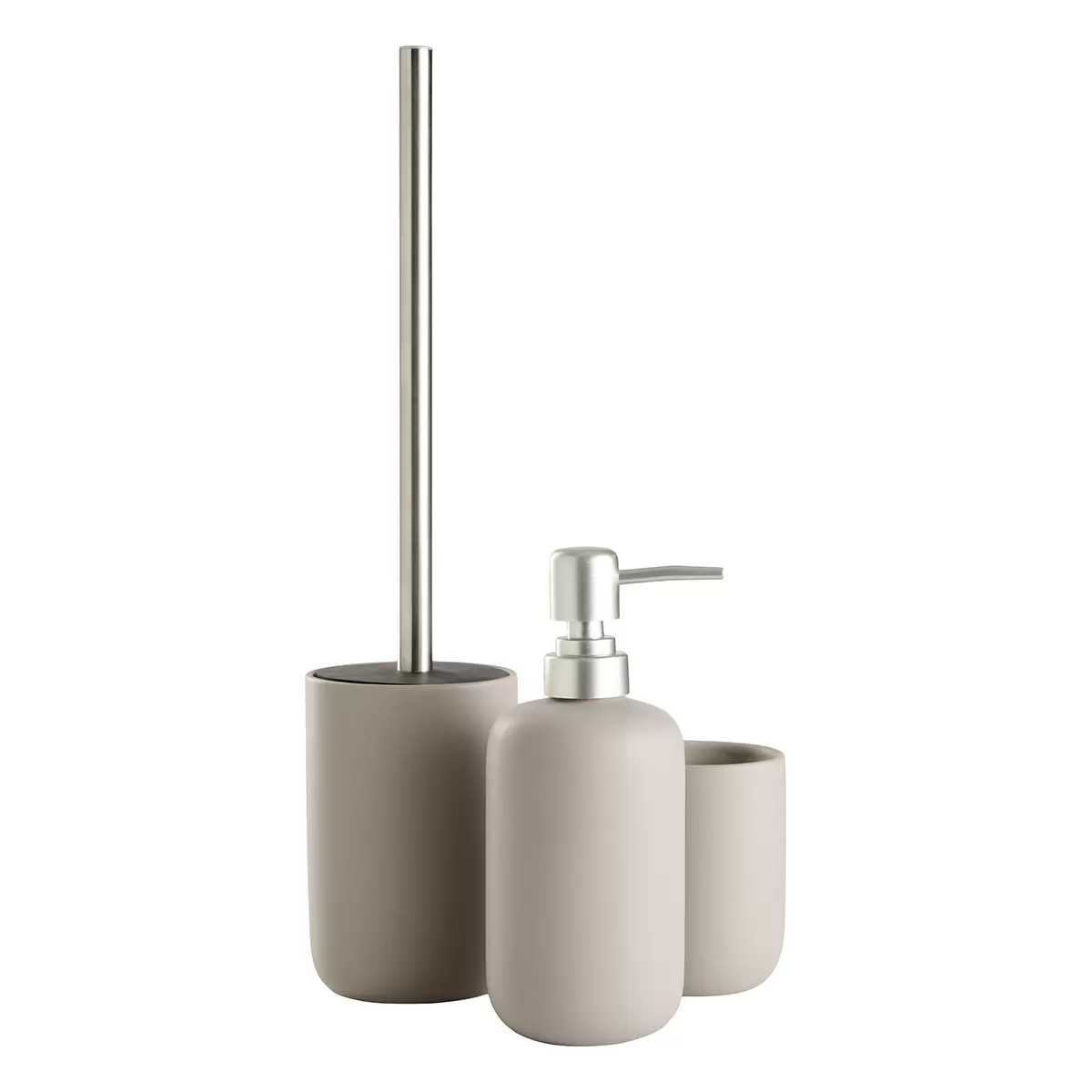 Seifenspender SCHOU silber,taupe