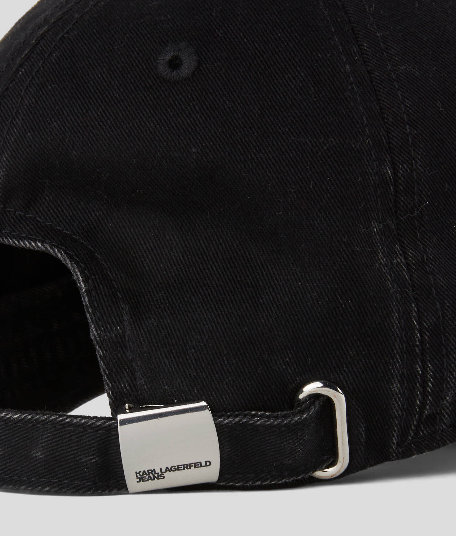 CASQUETTE EFFET DENIM DÉLAVÉ KLJ X ATELIER RESERVÉ - Noir lavé