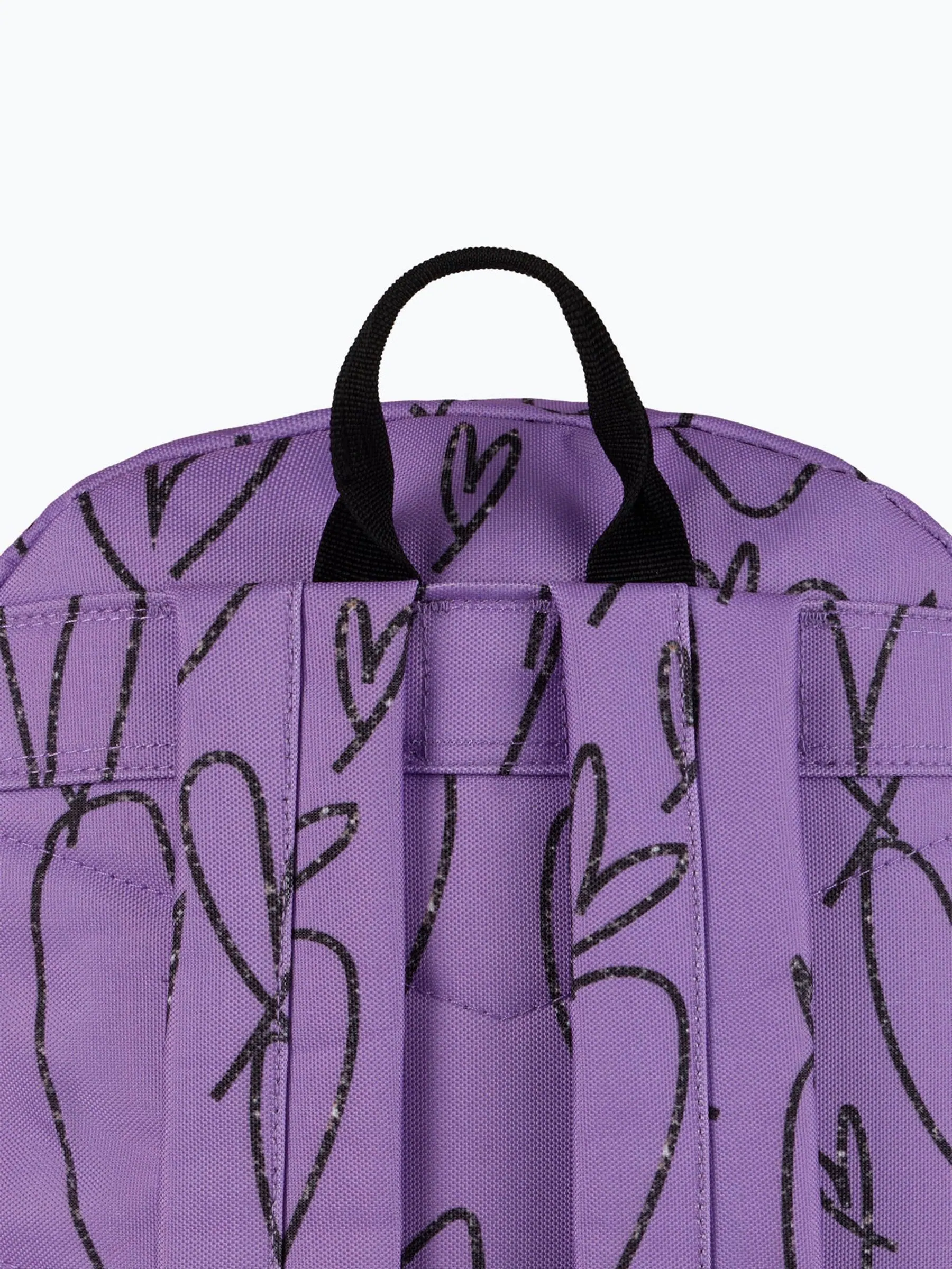 Hype. Unisex Purple Scribble Hearts Backpack