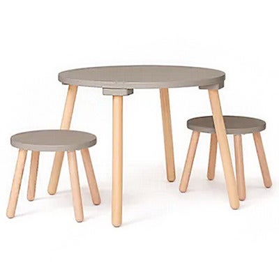 Kids Concept Bord og Stoler, Lysebrun