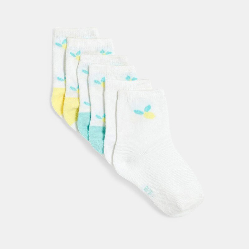 Chaussettes citrons jaune bébé fille (lot de 3) Jaune