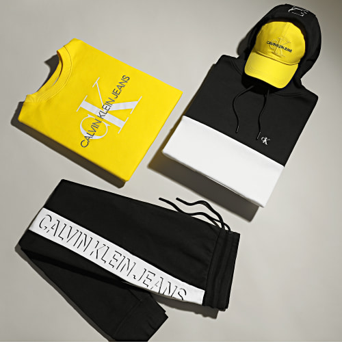 Sweat Capuche Colorblock Shadow 9364 Blanc Noir