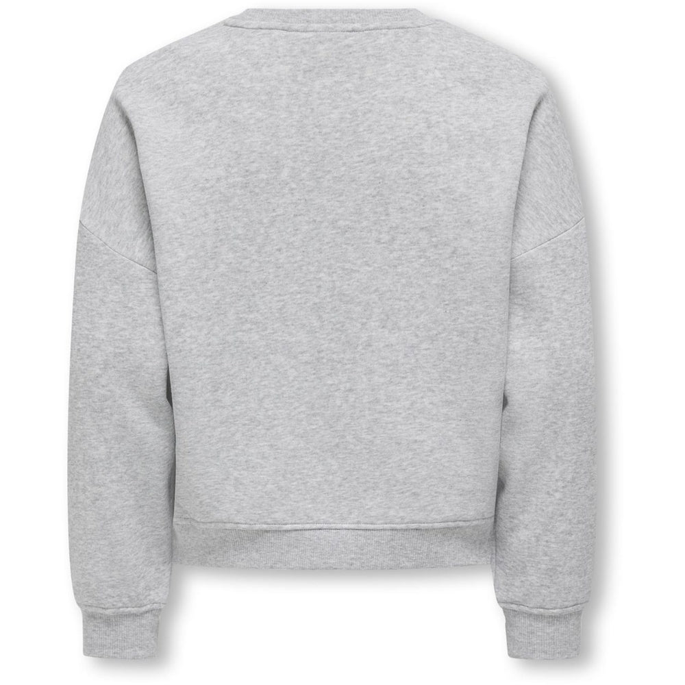 Køb kids ONLY Light Grey Melange Kogsweat L/S Crew Oversize Swt Noos