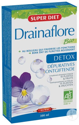 Superdiet Drainaflore Bio Ampoules 20x15ml