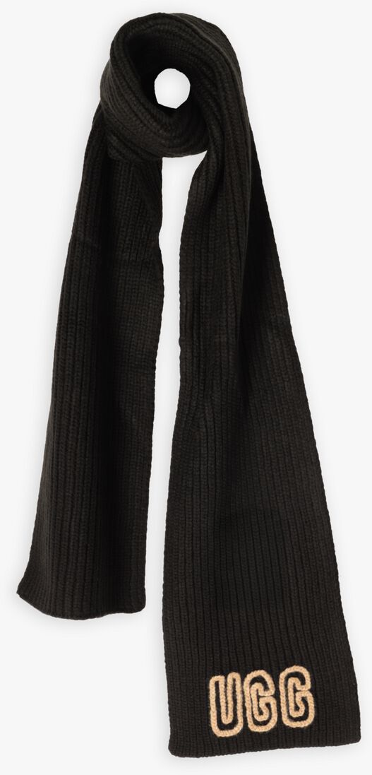 zwarte ugg sjaal u chunky crafted rib scarf