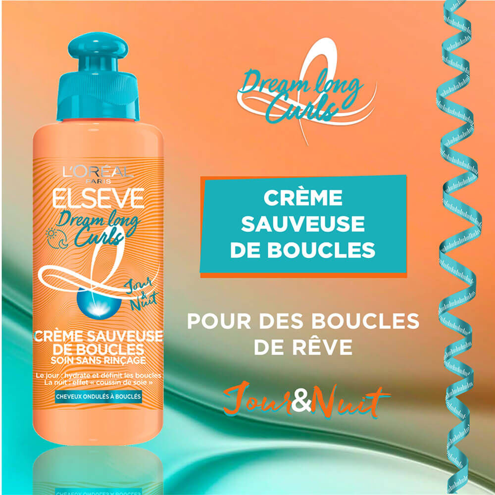 Elsève Dream Long Sauveuse de Boucles sans rinçage cheveux ondulés