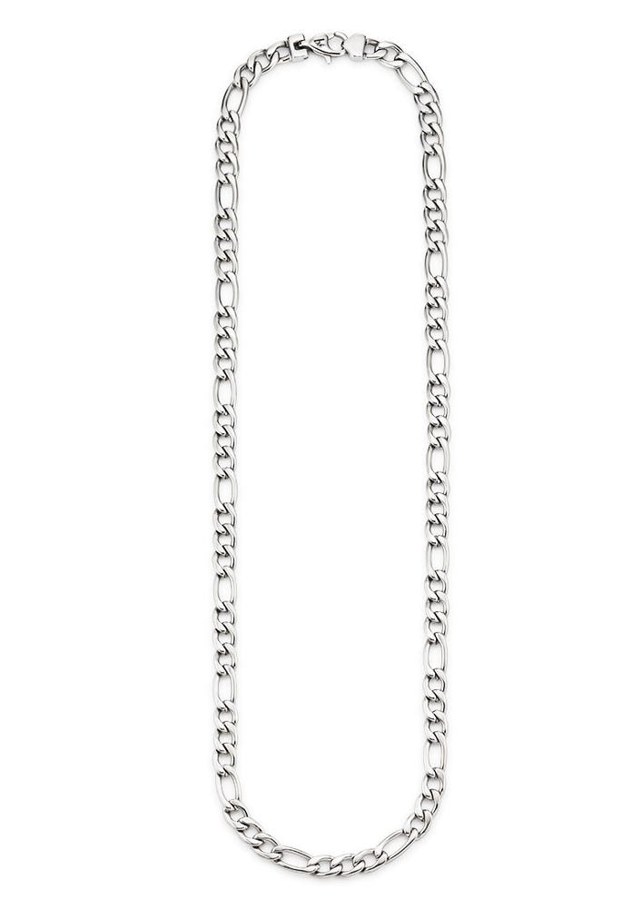 Bruno Banani Edelstahlkette »Schmuck Geschenk Halskette Figarokette Silber«
