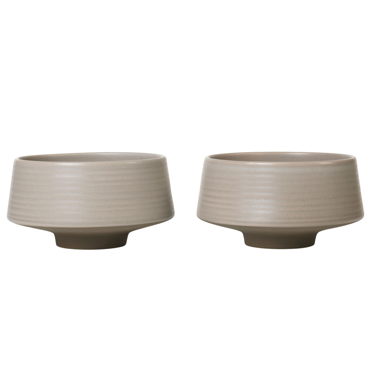 Broste Miko Skål 2-pakning, warm grey
