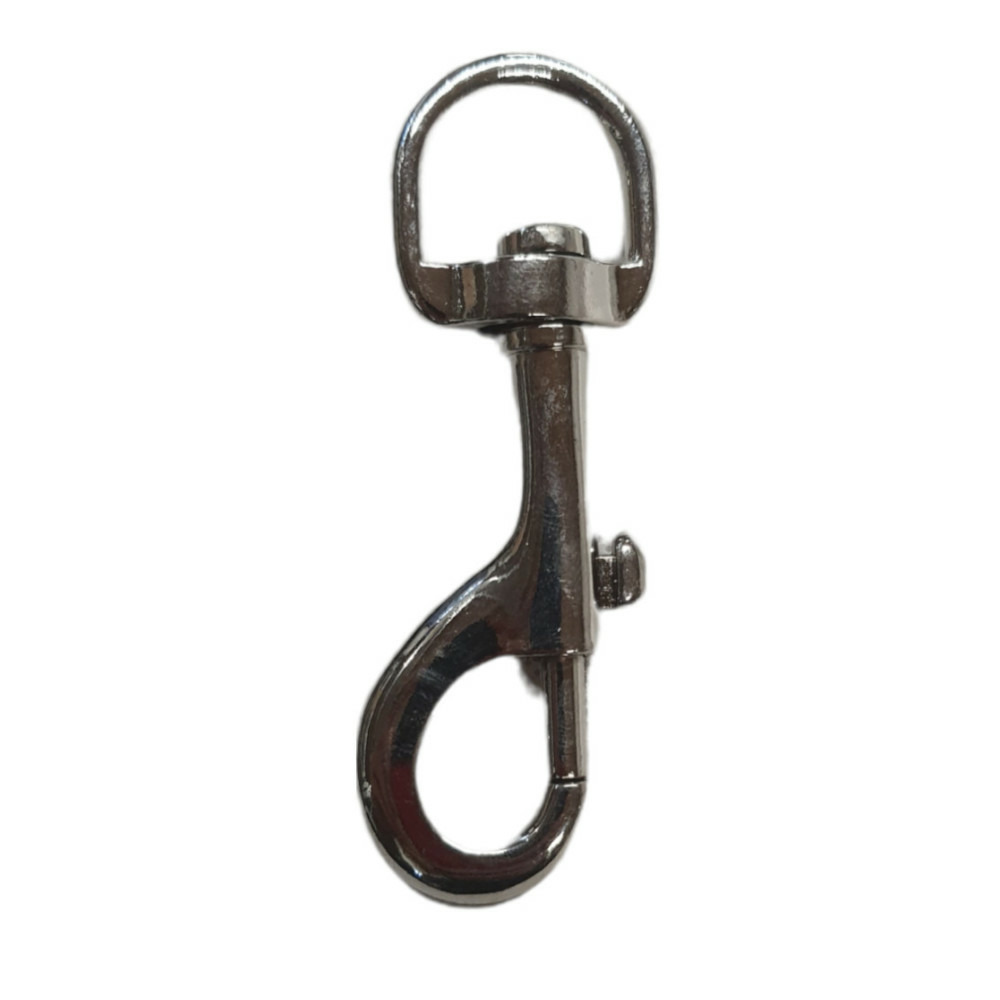 Mousqueton métal l. 90 mm pour chien