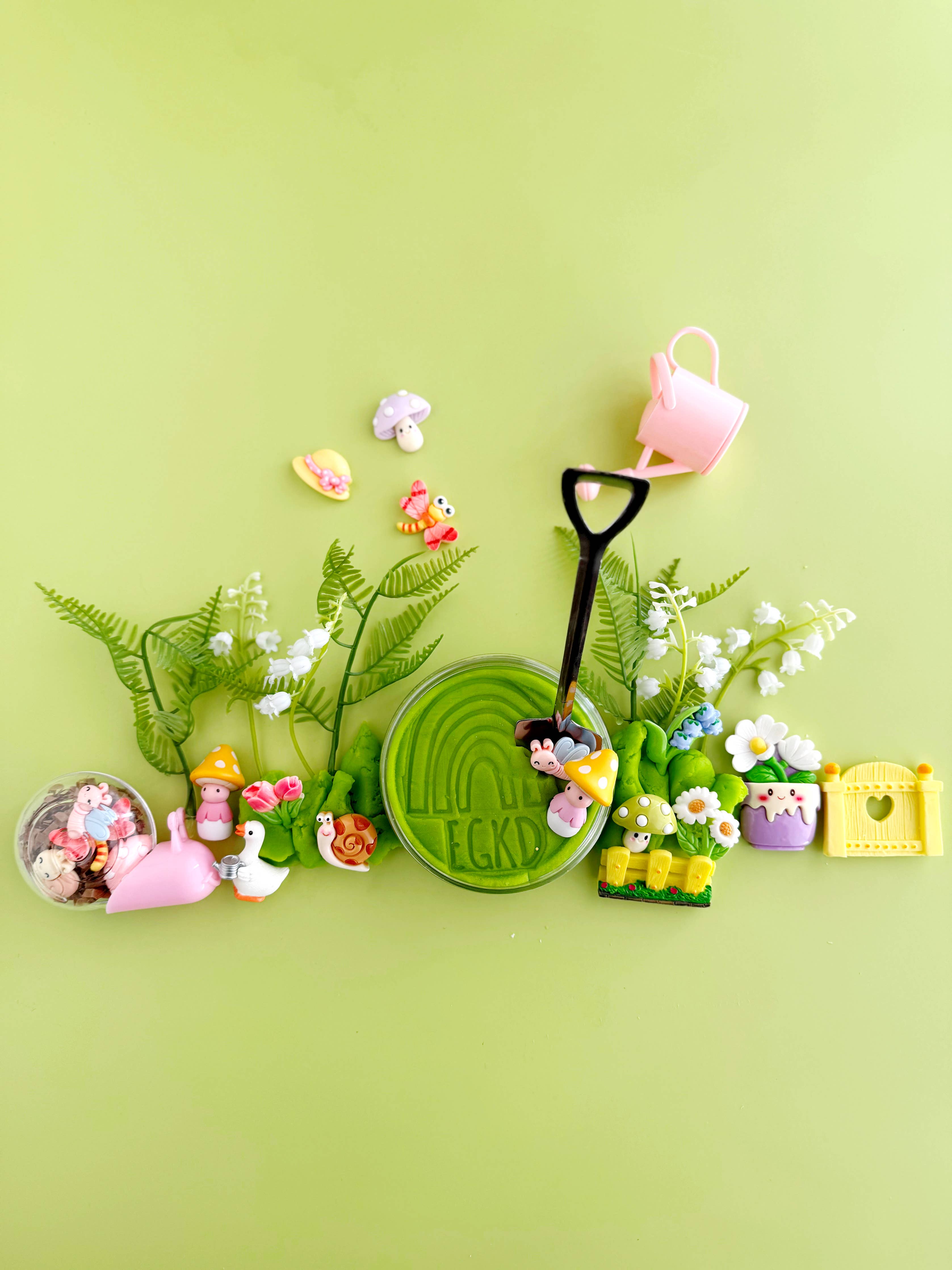 Knete Set Garten