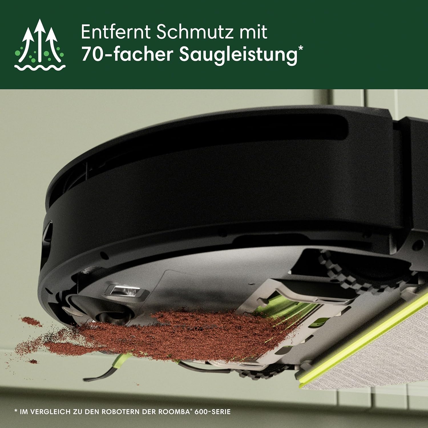 iRobot Roomba 205 DustCompactor Combo Saugroboter – Automatische Staubverdichtung im Roboter, kein Entleeren für 60 Tage, Beutellose, Power-Lift-Saugkraft, Wischen, LiDAR