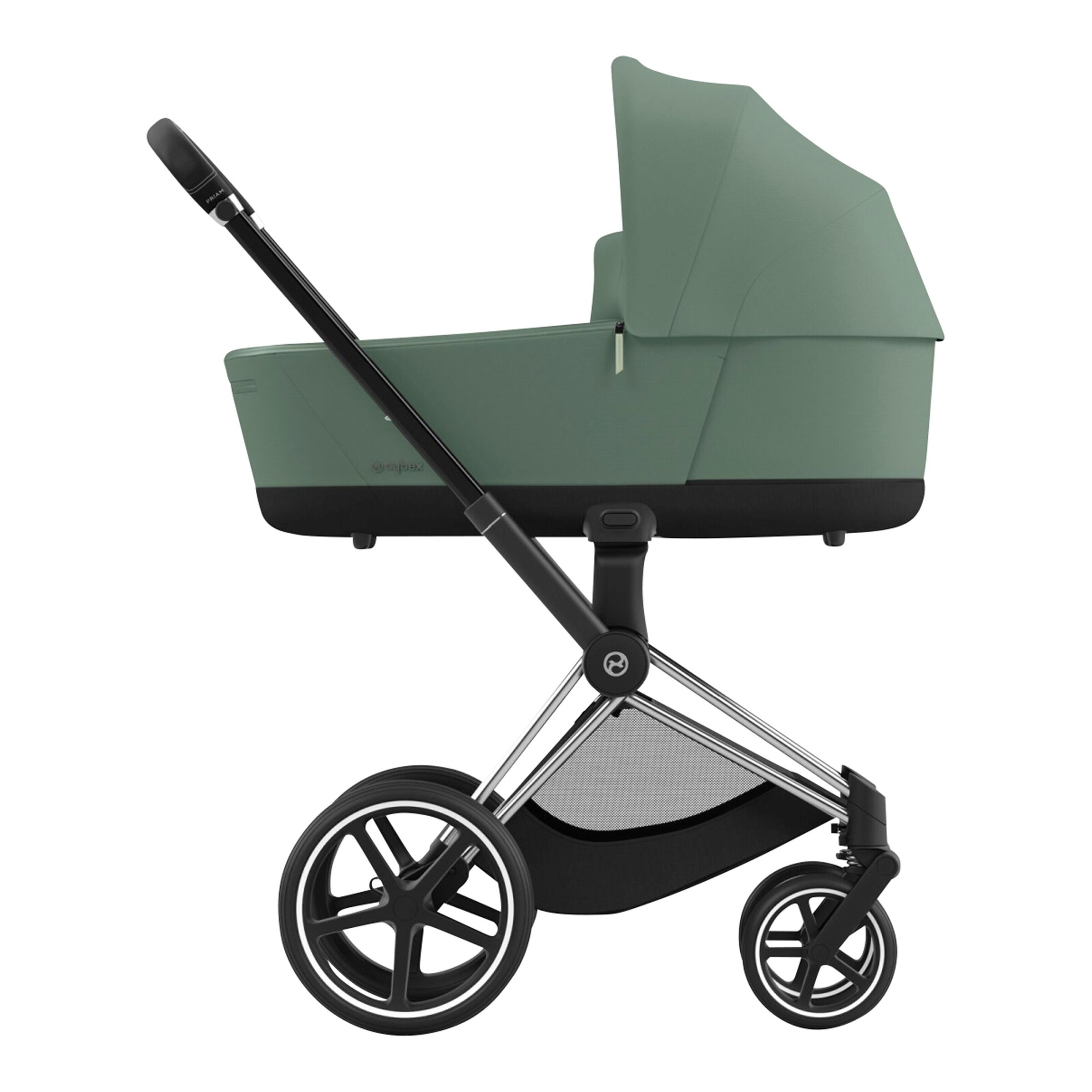 Cybex - PLATINUM Kombikinderwagen PRIAM Comfort Bundle chrome black / leaf green