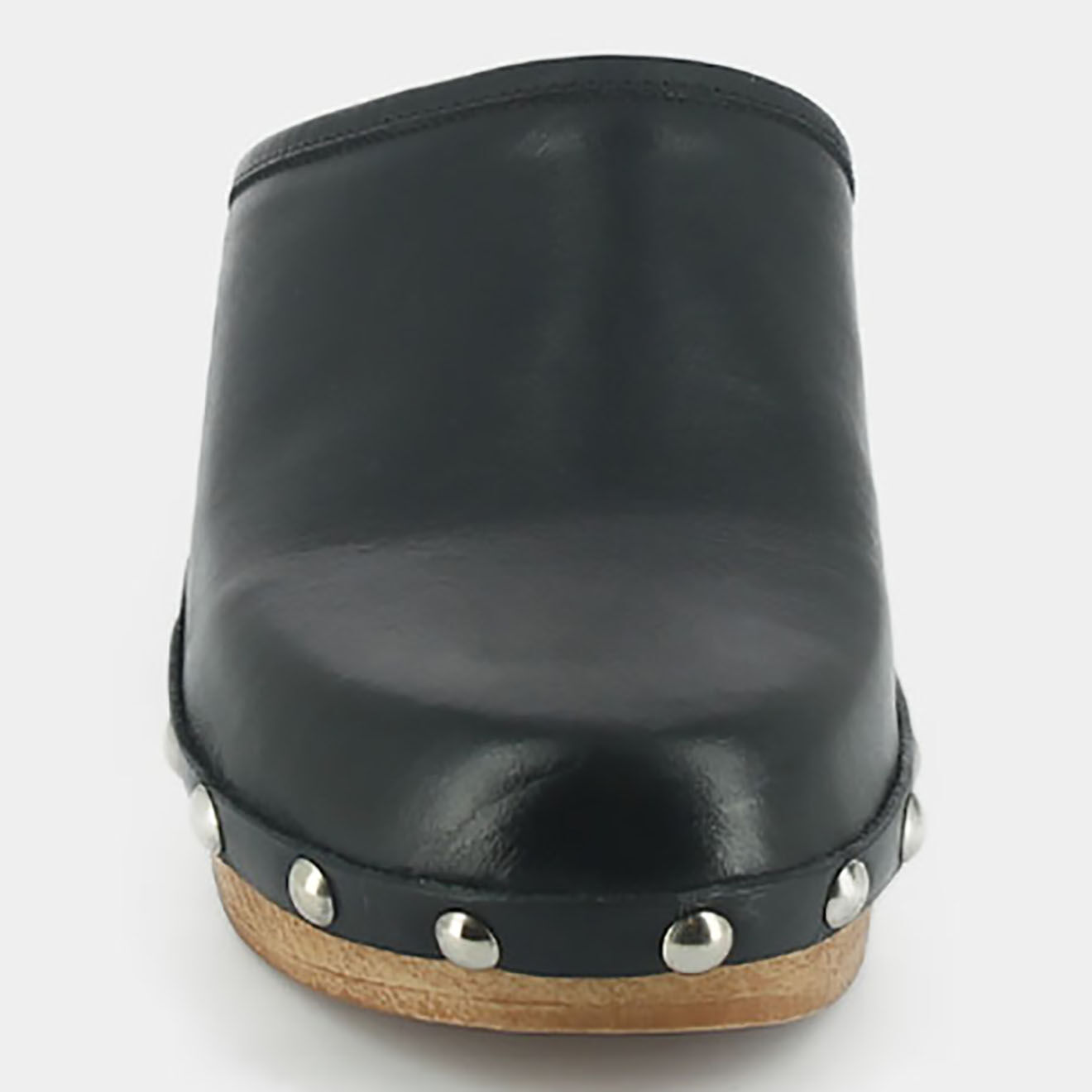 Jonak Mules en Cuir Madeleine noires - Talon 5 cm