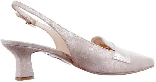 Roberto d'Angelo beige/goud combi Metz - maat 43 slingback beige/goud combi - maat 43 Calandschoen
