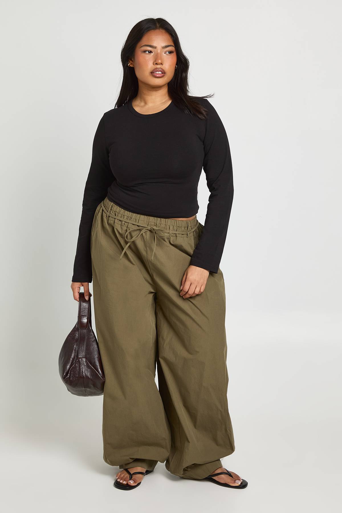 boohoo Haut Ajusté Basique À Manches Longues