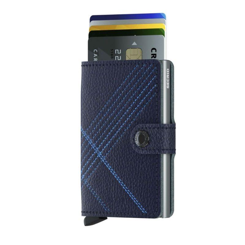 Secrid Mini Wallet Stitch Linea Navy