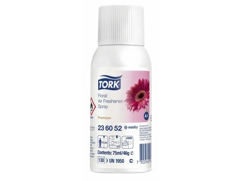 Duftfrisker Tork A1 Airfresh Premium Spray Blomst 75 ml - (12 stk.)
