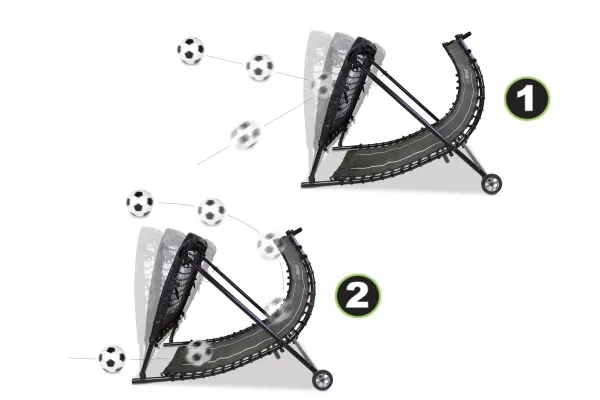 EXIT Rebounder Training Station, Rektangulær, Justerbar vinkel, Multi-station rebounder, Sort