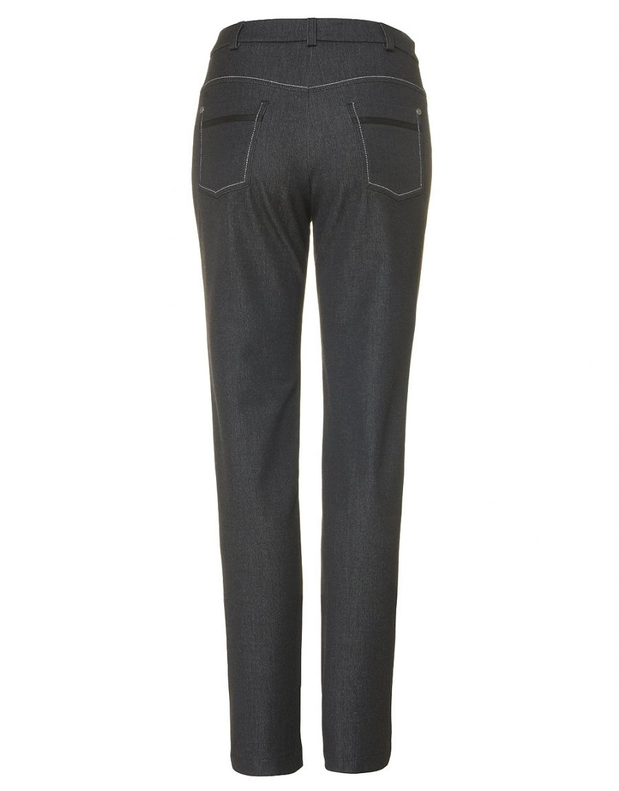 Jean droit noir 7/8ème