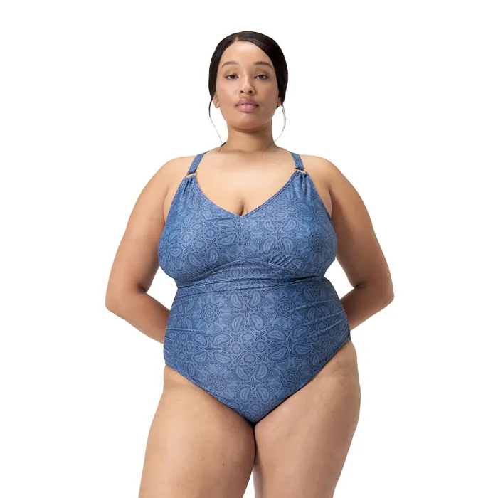 Speedo ECO Print Shaping Badpak Dames (plussize)