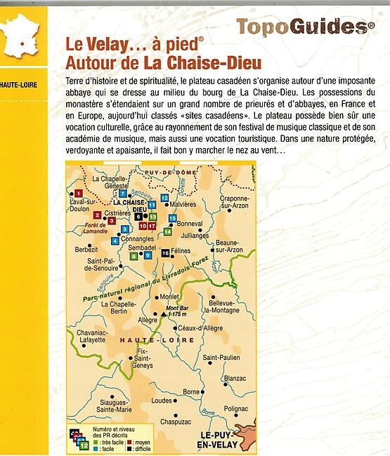 FFRP - P43C AUTOUR DE LA CHAISE DIEU A PIED FFRP