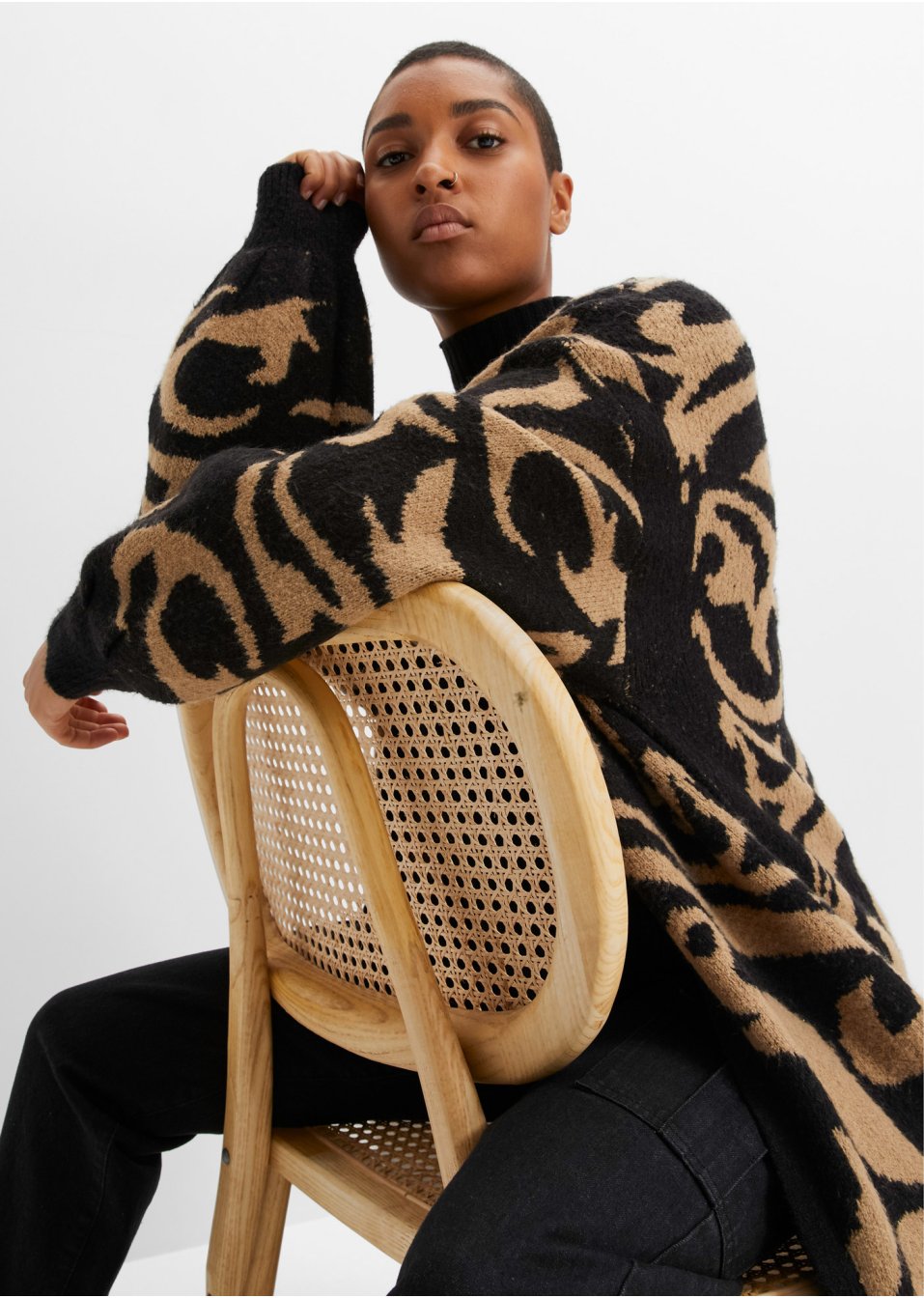 Manteau en maille