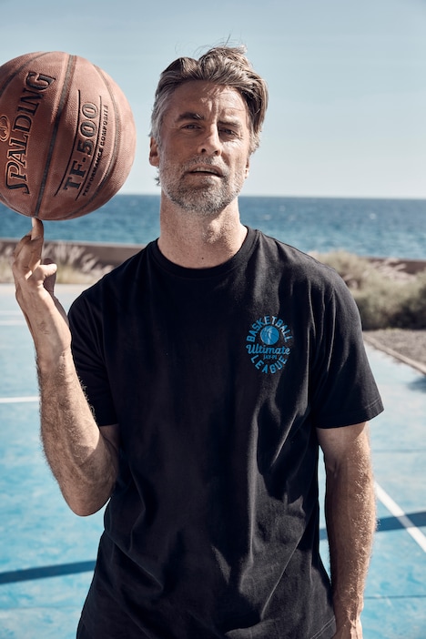 JAY-PI T-Shirt, Fitness, Halbarm, Basketball Rückenprint