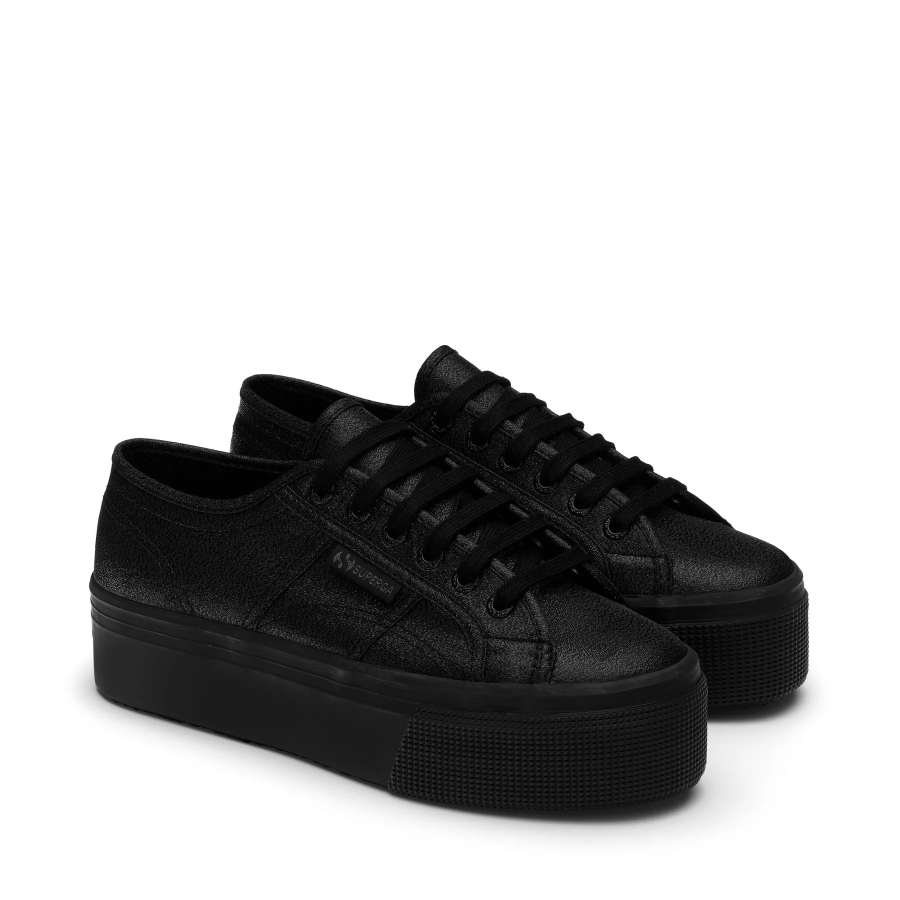 2790 PLATFORM LAME-TOTAL BLACK