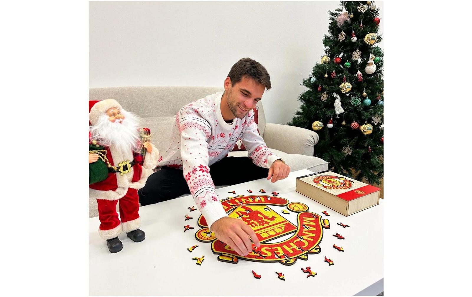FC Manchester United -LogoHolzpuzzle Grösse M