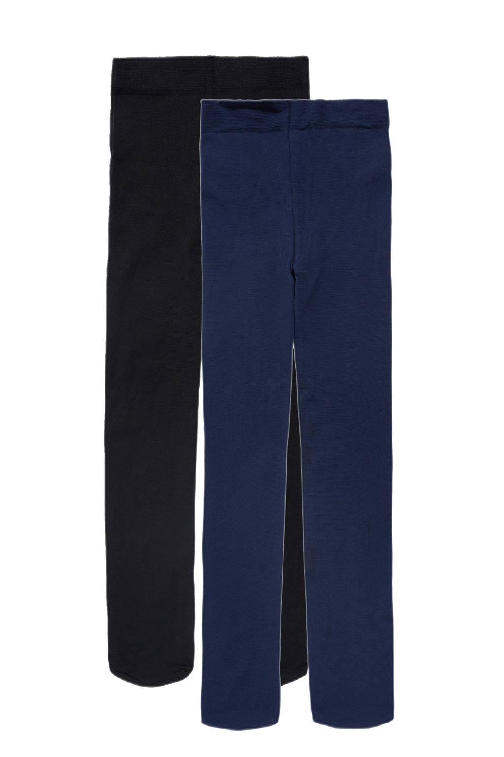 WE Fashion panty 50 denier - set van 2 donkerblauw/zwart