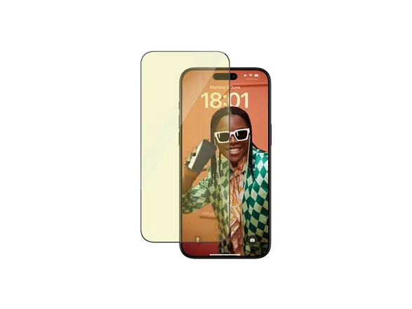 PanzerGlass™ | Ultra-Wide Fit - Skærmbeskyttelse til mobiltelefon - EyeCare Protection | Apple iPhone 15 Pro Max