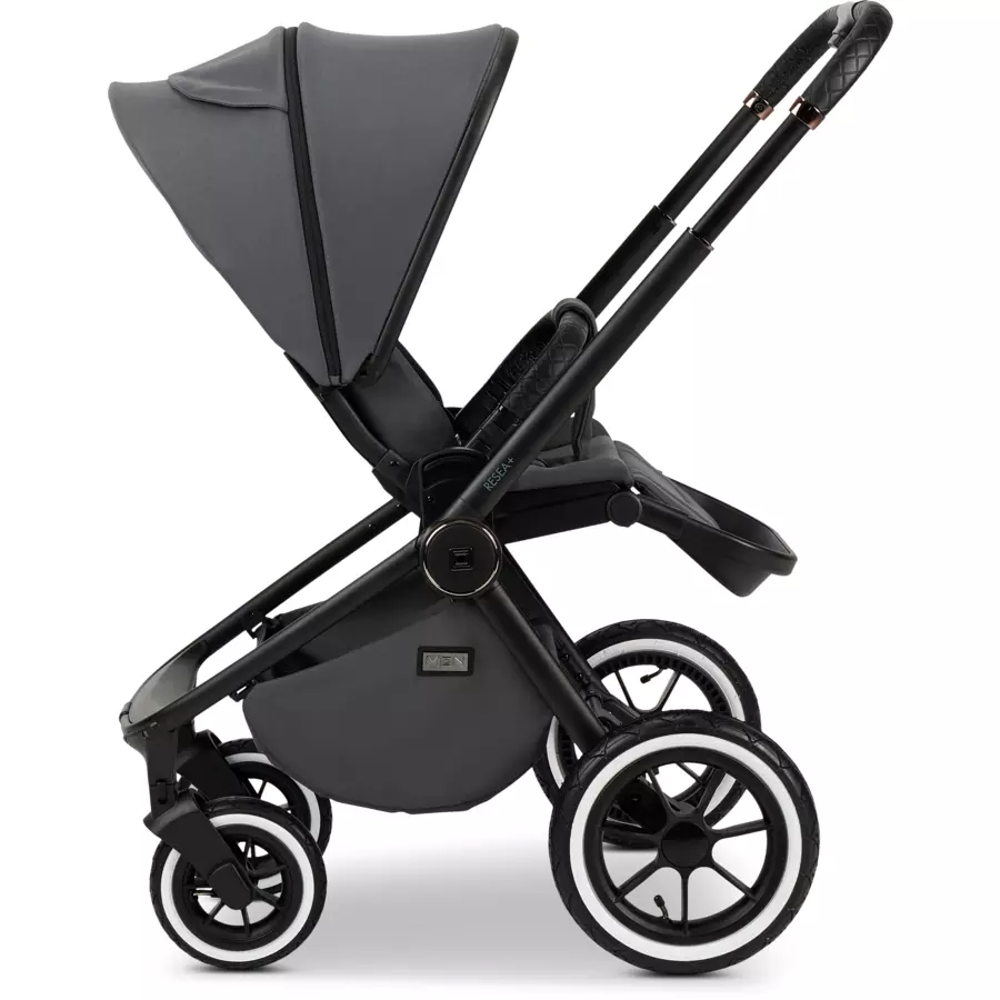 MOON Kombikinderwagen Resea Edition+ anthrazitblack matt
