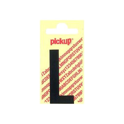 Pickup - Étiquette autocollante - 90 mm - Lettre L - noir mat