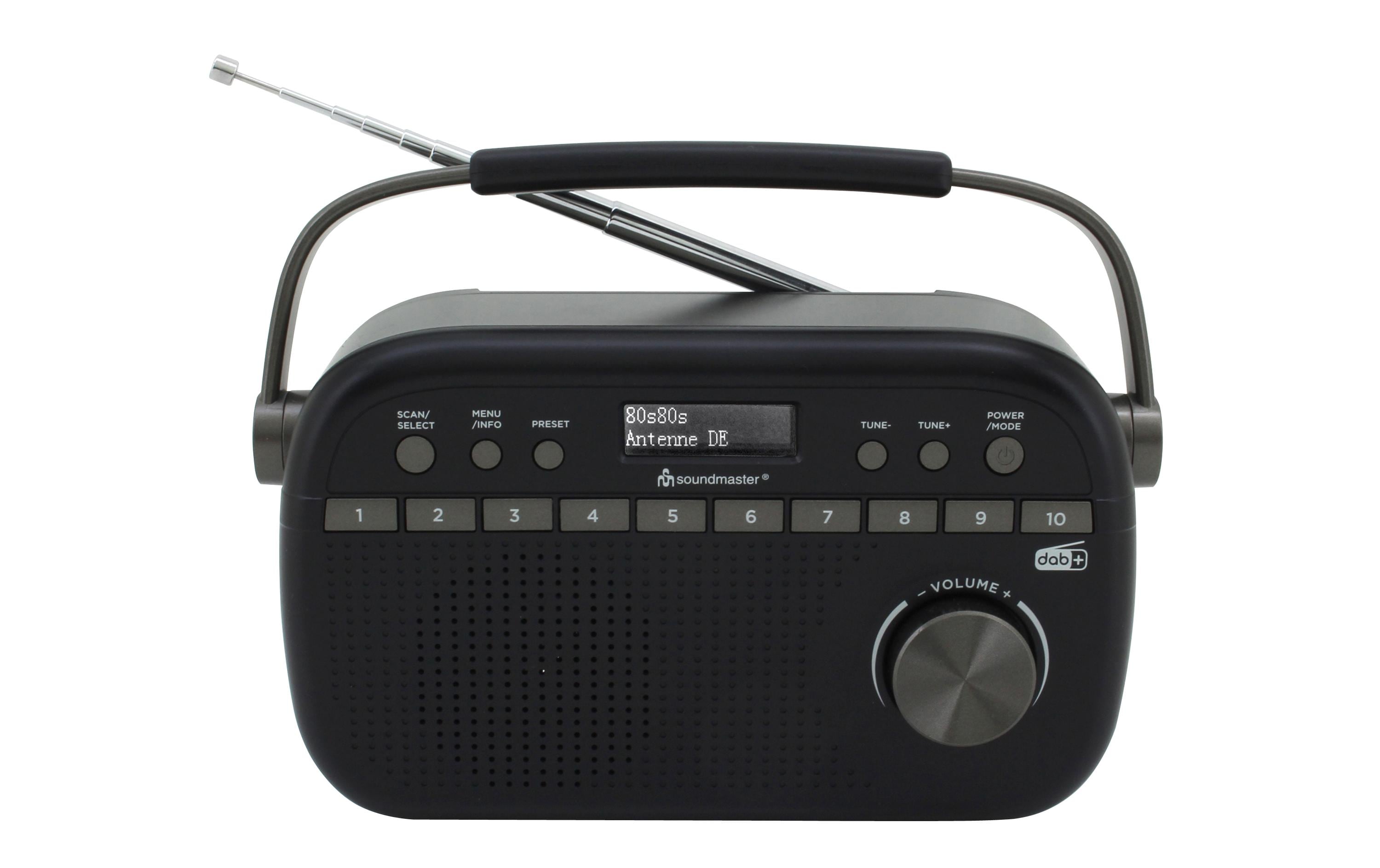 DAB+ Radio DAB280SW SchwarzDigitalradio mir Senderspeicher und Kopfhörerbuchse